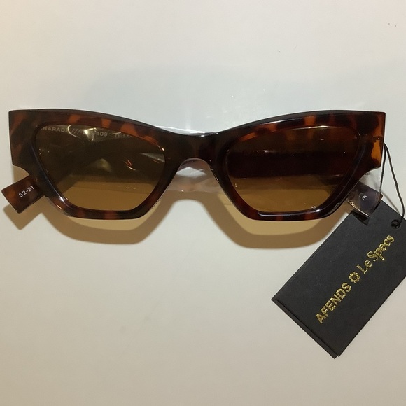 Le Specs x Afends Charade Tortoise Cat Eye Sunglasses New main image 6